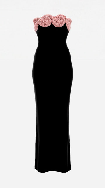 Edo Dress Black & Pink