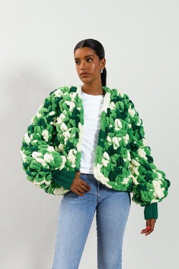 Moni Green Chunky Cardigan