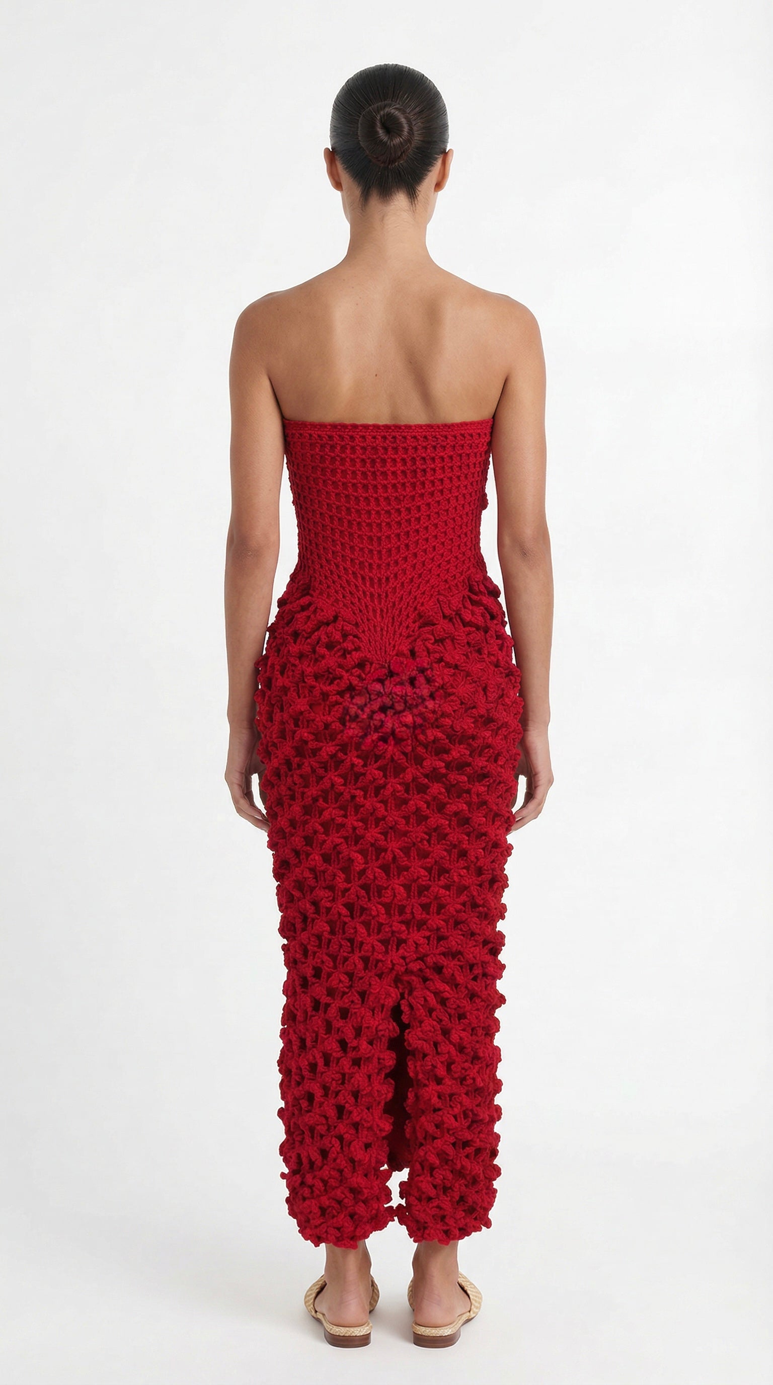 Malize Crochet Strapless Dress XS